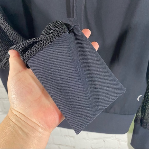 Zyia Active Winner Black Mesh Pullover Hoodie S - Picture 9 of 12